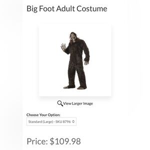 Adult Bigfoot Costume